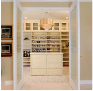 Elegant White Walk-in Closet 