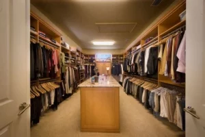 Large Partitioned Bedroom Closet