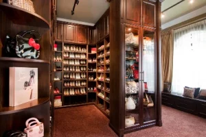 Large Wooden Walk In Closet