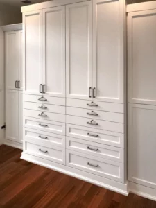 Simple White Wall Unit Closet