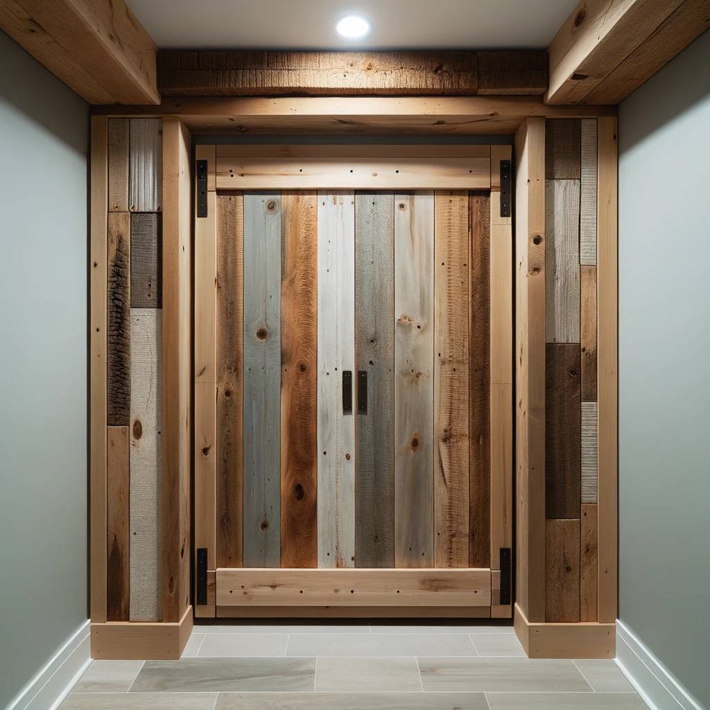 12. Reclaimed Wood Plank Door