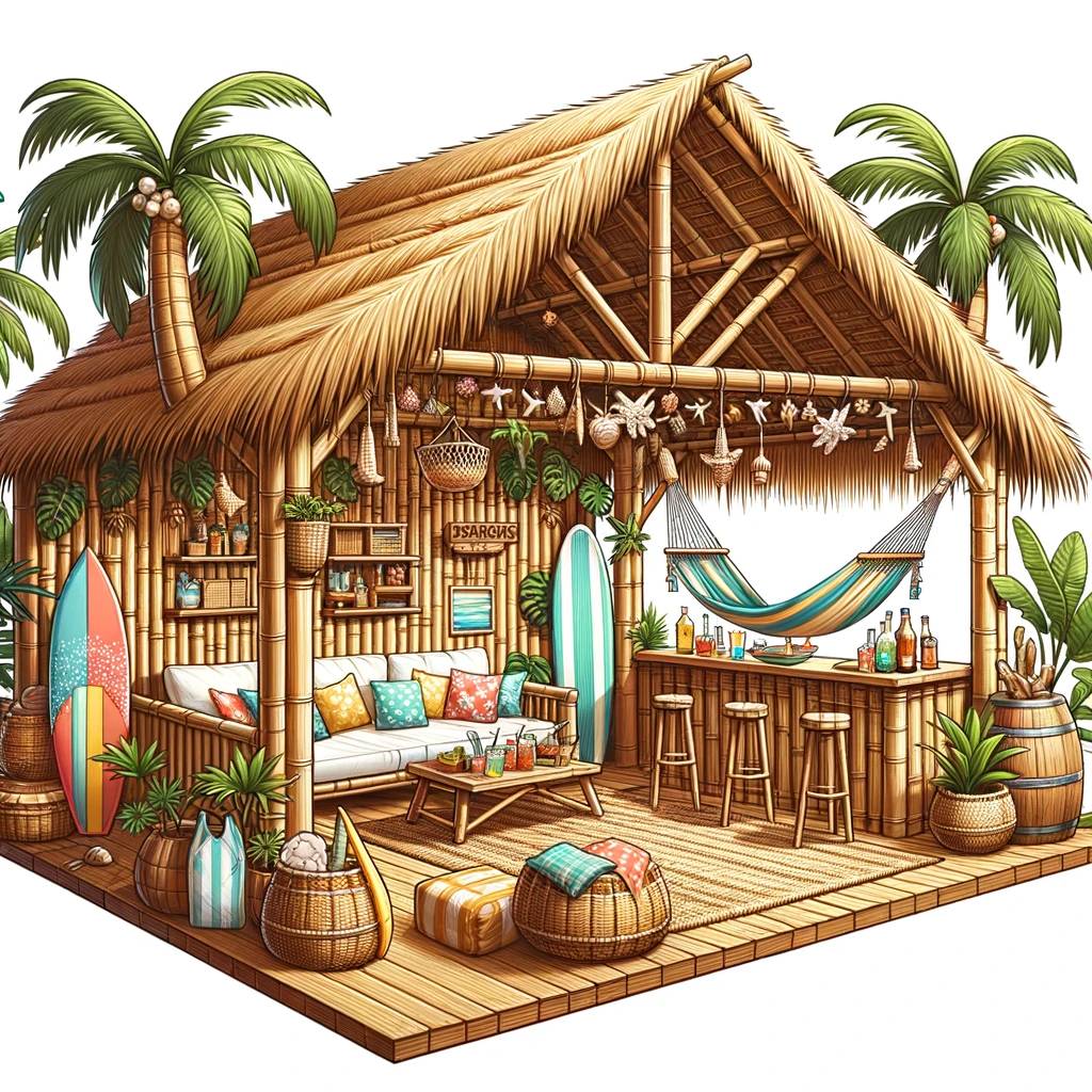 12. Tropical Beach Hut Vibes