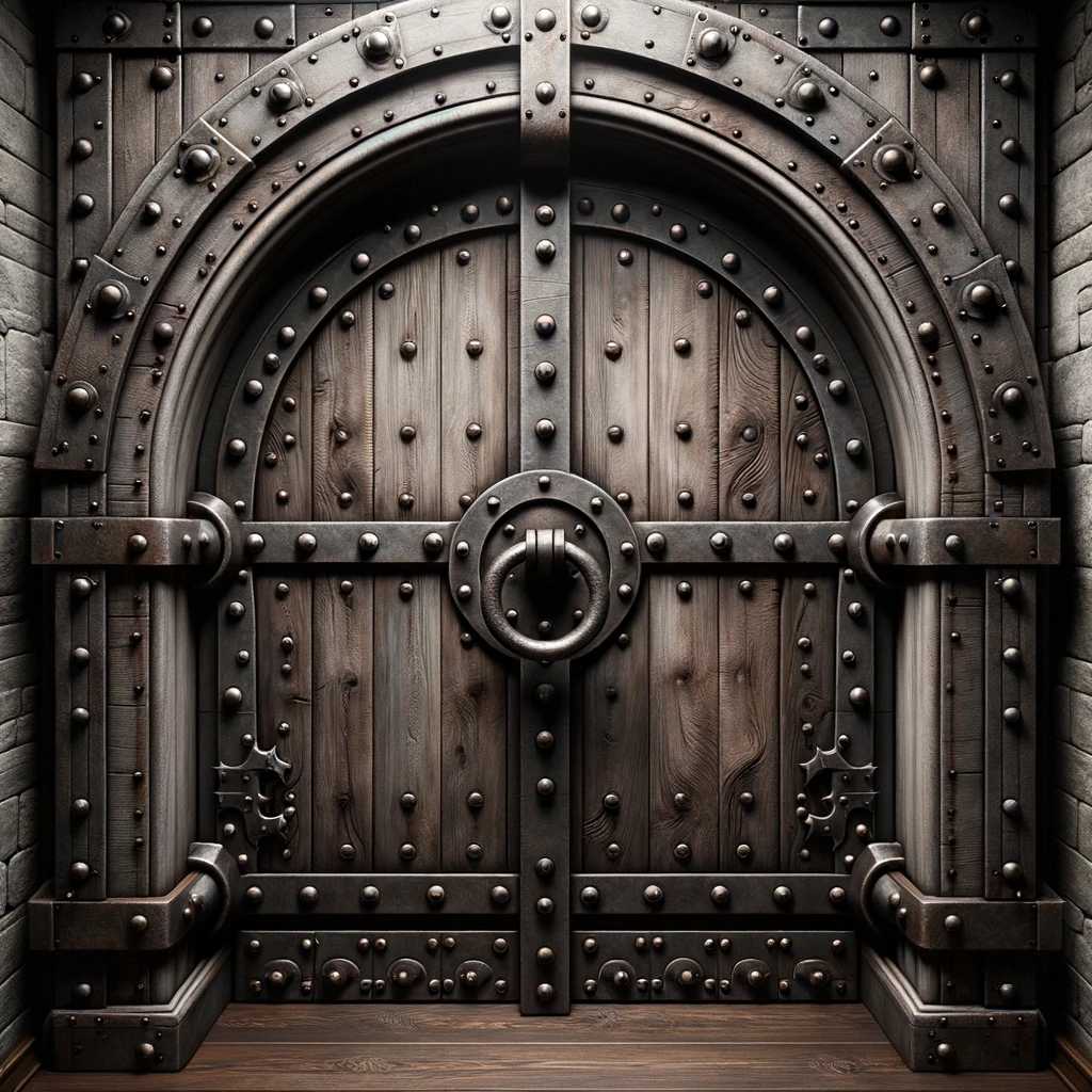 17. Medieval Castle-Inspired Door