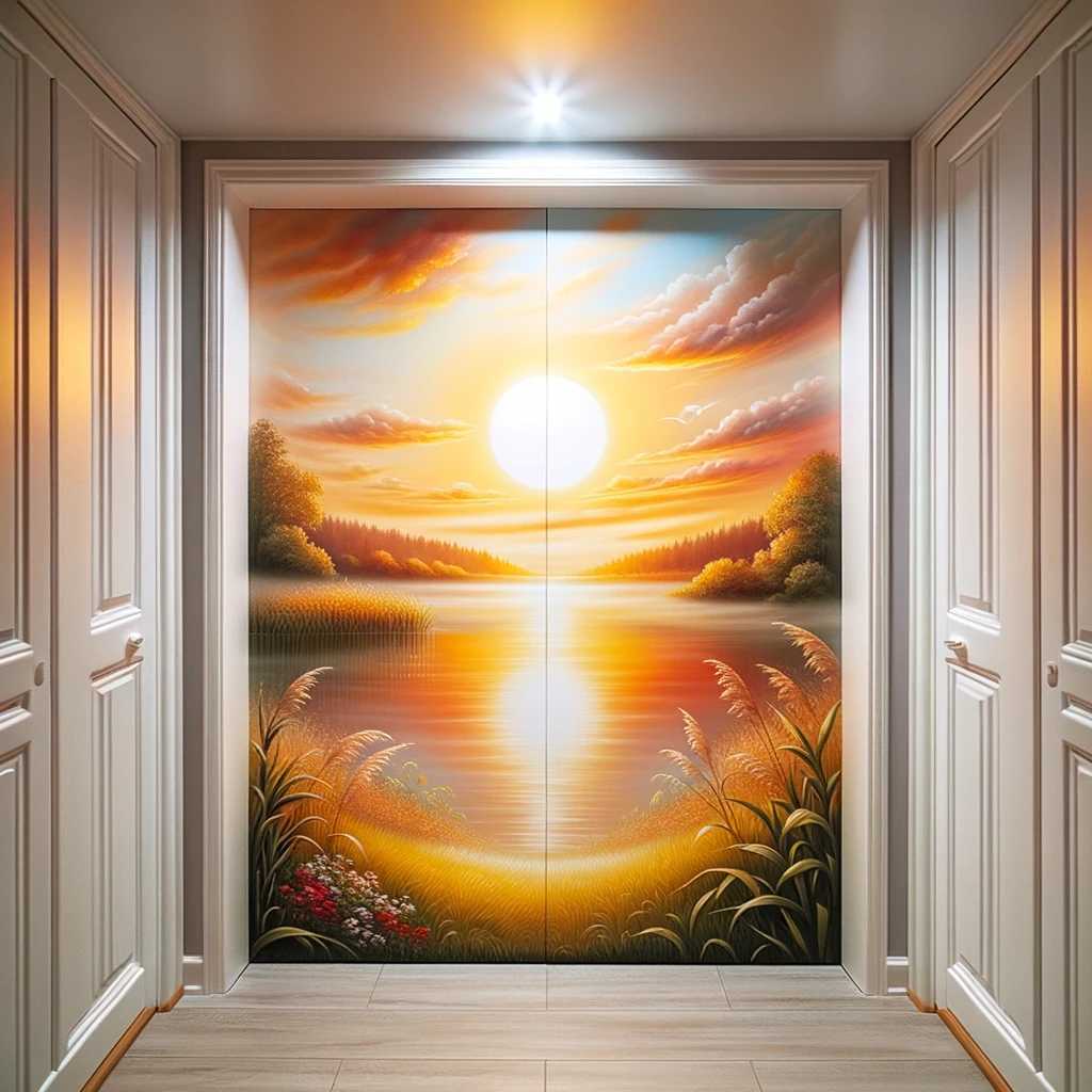 18. Sunlit-Themed Door