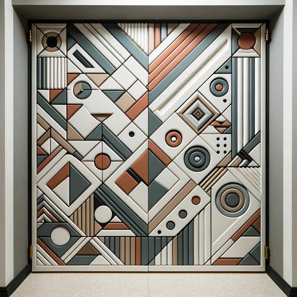 19. Geometric Patterned Door