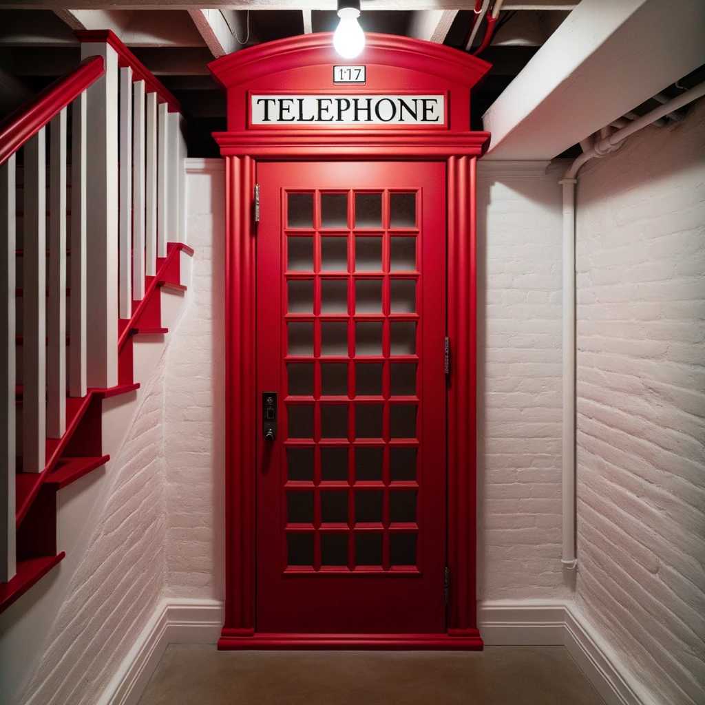 24. Vintage Telephone Booth Door