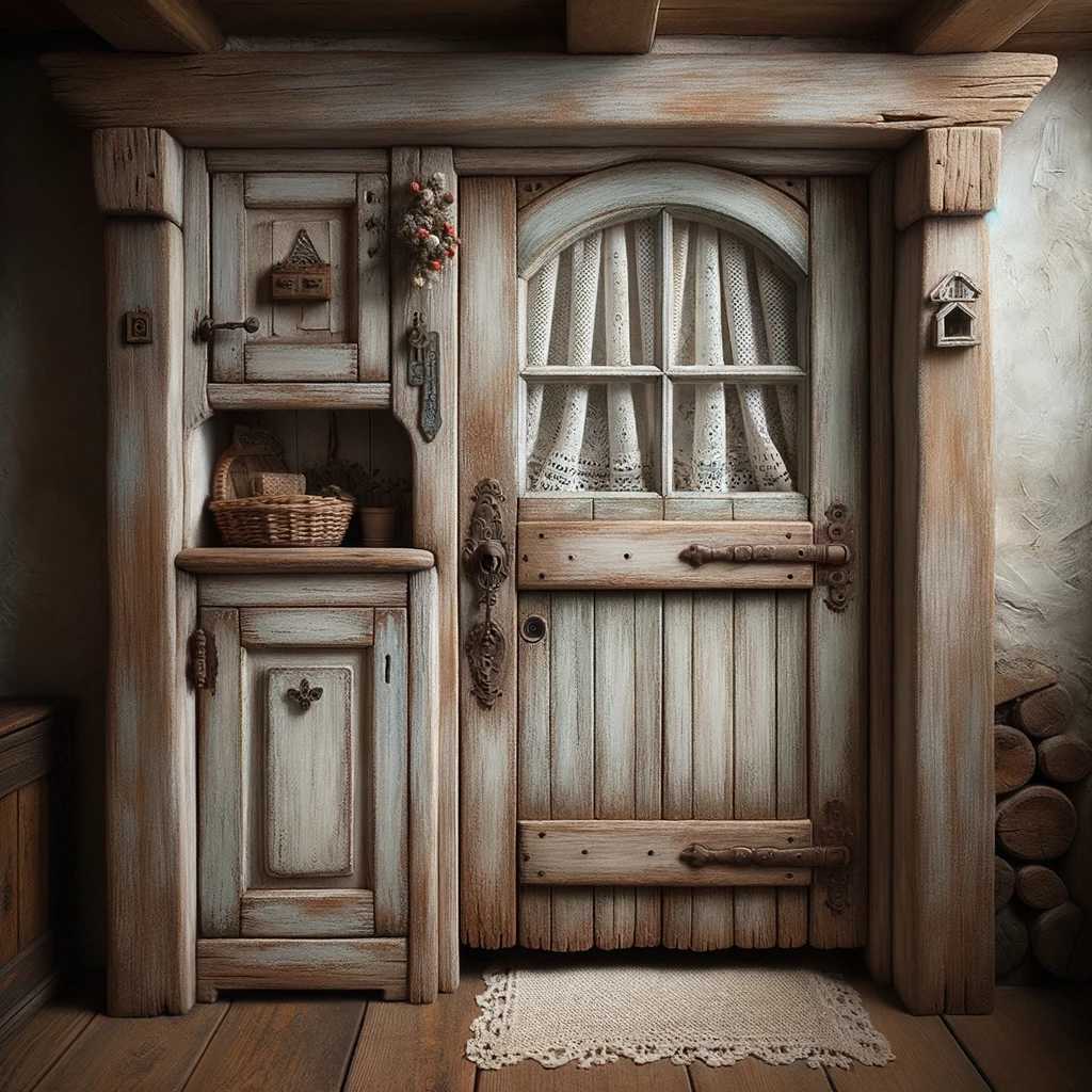 26. Rustic Cottage-Style Door