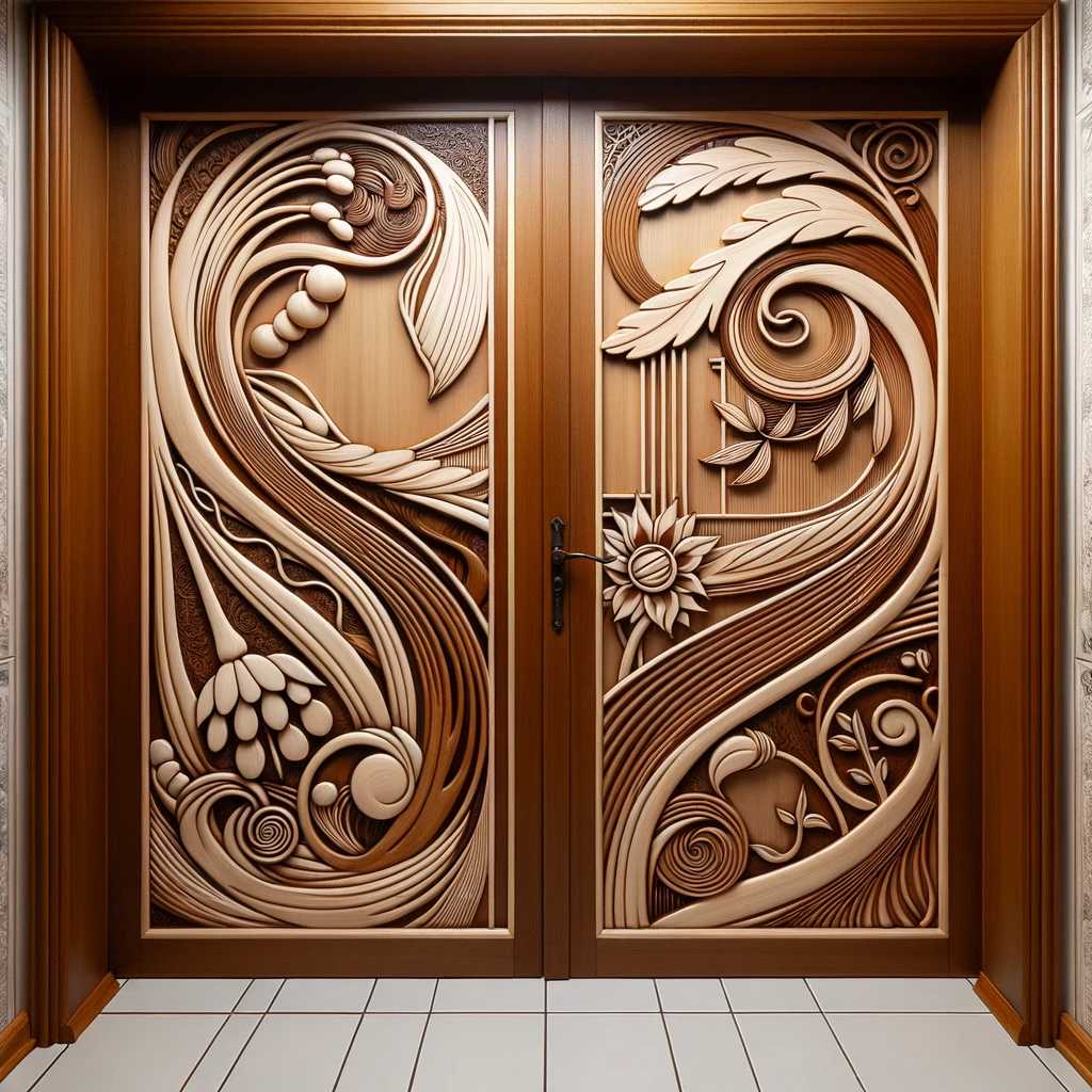 33. Art Nouveau Inspired Door