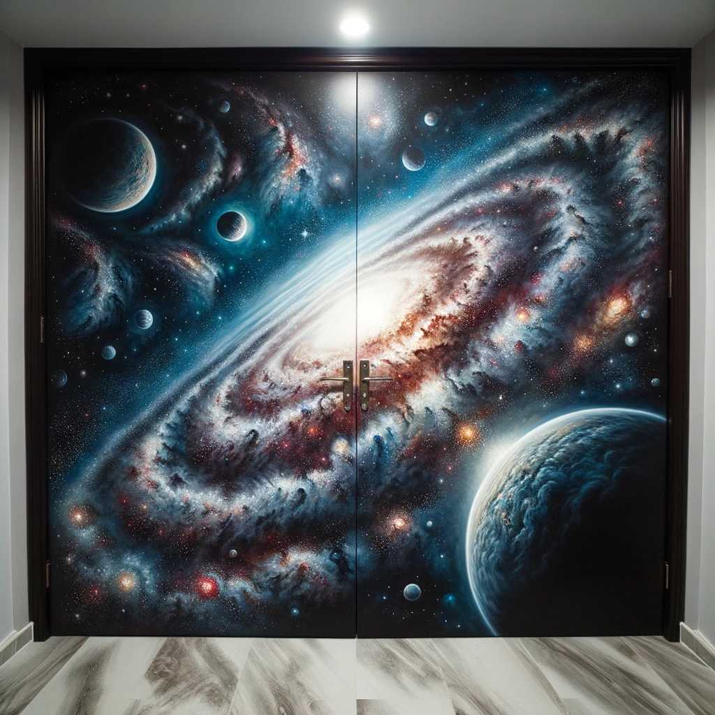 45. Cosmos-Inspired Door