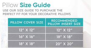 What Size Pillow Insert for 18X18 Cover